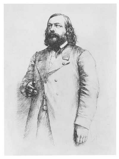 Théophile Gautier, 1864 von Paul Adolphe Rajon